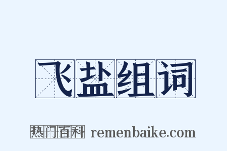 飞盐组词是什么意思的图片